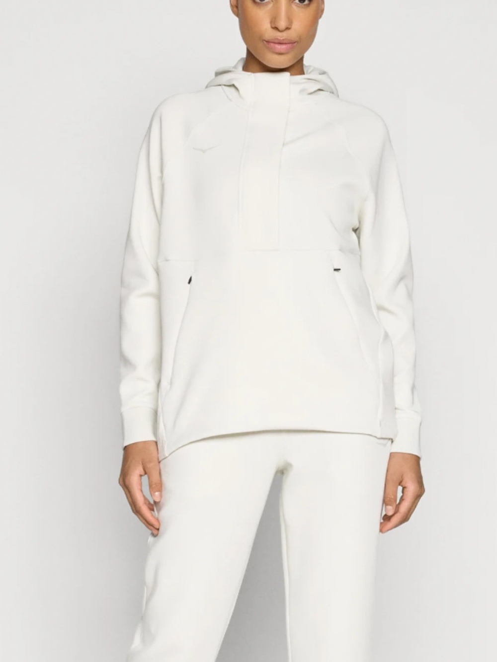 Small Hoka Essentials Recovery Hoodie, Truffle Salt - Picture 3 of 7